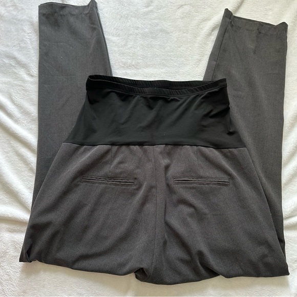 2/$30 Maternity Women's Straight Leg Dress Pants, Large - Picture 10 of 11
